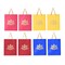 Lotus Paper Carry Bags Indian Gift Bag for Wedding Housewarming Diwali Return Gifts Party Favor Goodie Bags - 8x4x10 Inch